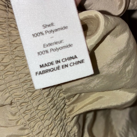 Cinq a Sept Allinae Cropped Bubble Top in Khaki Size Large - Picture 8 of 8